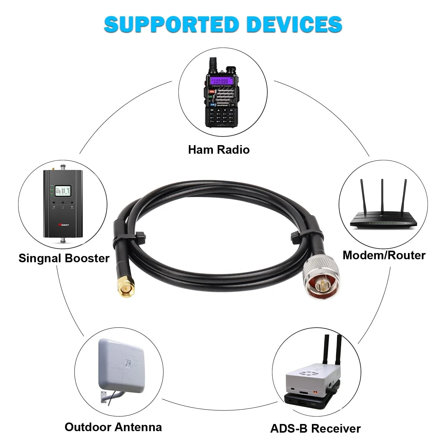 Hot selling N to SMA cable sma plug to n male rf coaxial cable rg58 cable n-male to sma male