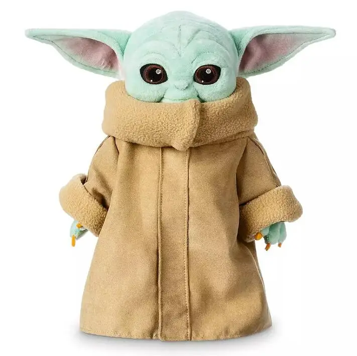 25CM/30cm StarWars Baby Yoda Master Plush Toys Anime Figure Figma Plush Puppets Creative Children Christmas Gift