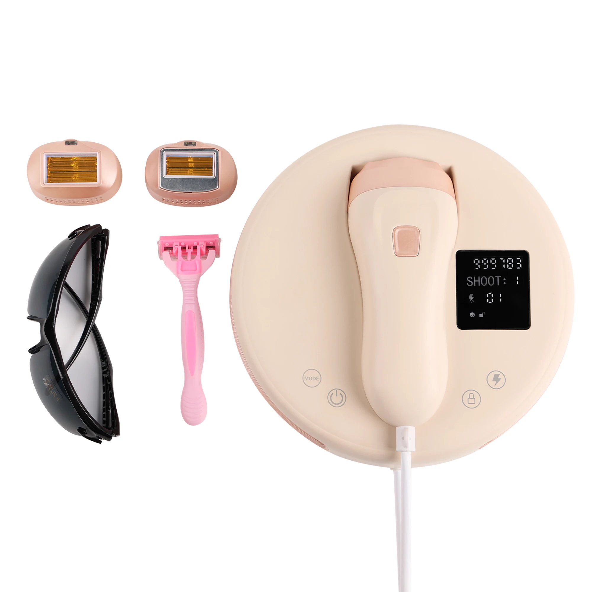 35J High Energy IPL Laser Hair Removal Double Tubes IGBT Home Use IPL Hair Removing Device