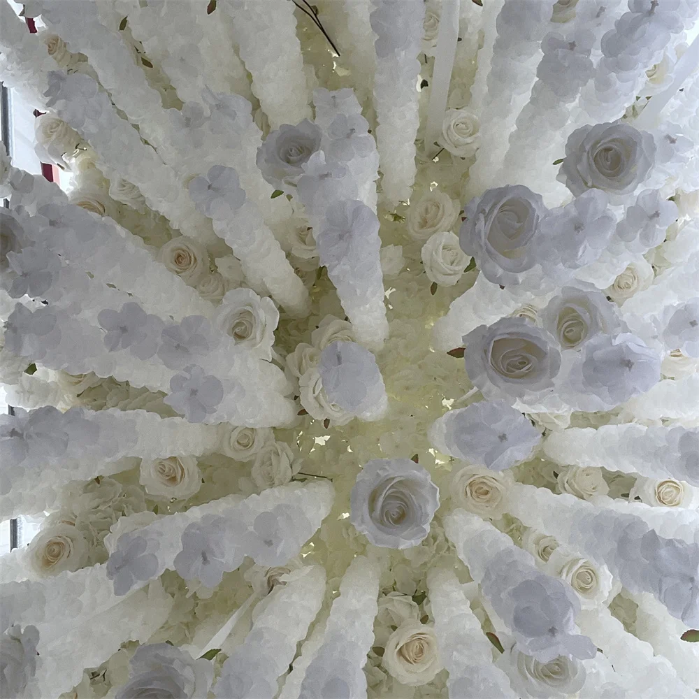 IFG Wedding 8*4ft Area Size Hanging Ceiling Flower Arrangement Wisteria Floral Decor Installation