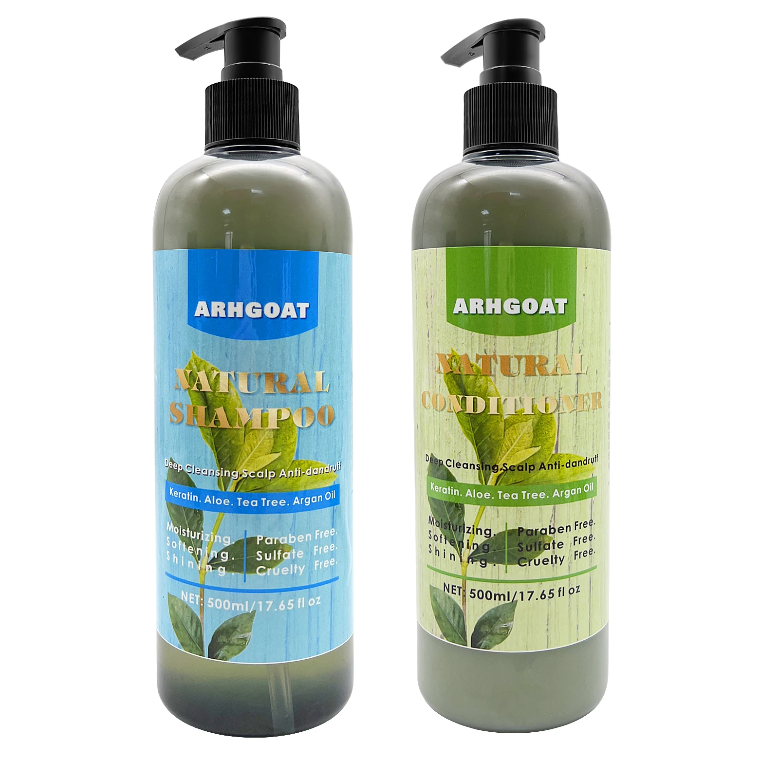 ARHGOAT Water Shampoo and Tea Tree conditioner Private Label Organic Strength & Growth Hair Treatment Hair Care