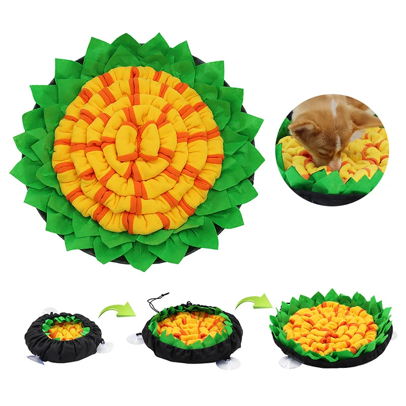 Pet Activity Enrichment Dog Sniffing Mat Food Game Blanket Puzzle Carpet Nose Work Snuffle Mat for Dogs