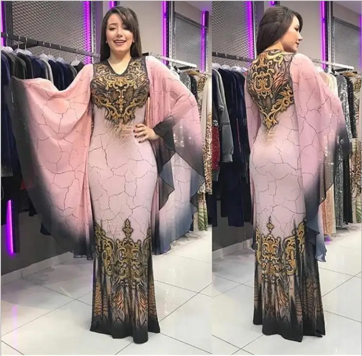 Cheap Muslim Arabic Silk Dubai Islamic Clothing Women Muslim kaftan robe evening gowns party Fashion Satin abaya Dress