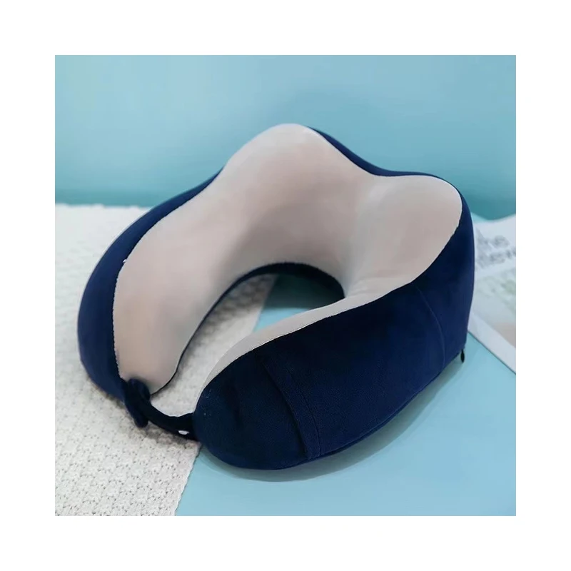 Packaging storage Airplane comfortable 2 in 1 u shaped Office memory foam deep sleep neck travel pillow