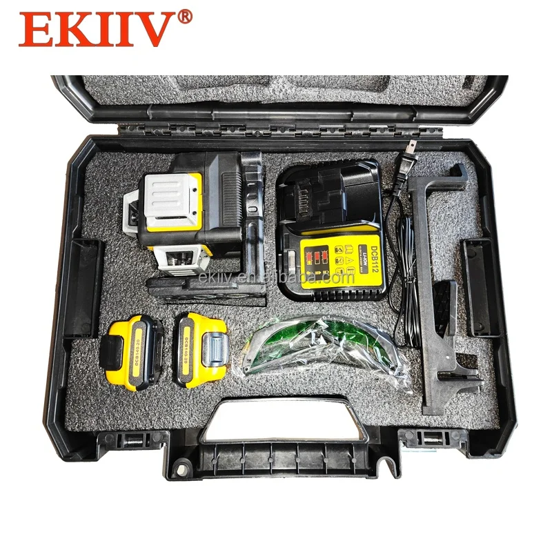 EKIIV Professional plane construction tool 16 lines 4d cheap rotating 360 green level laser self leveling cross line laser level