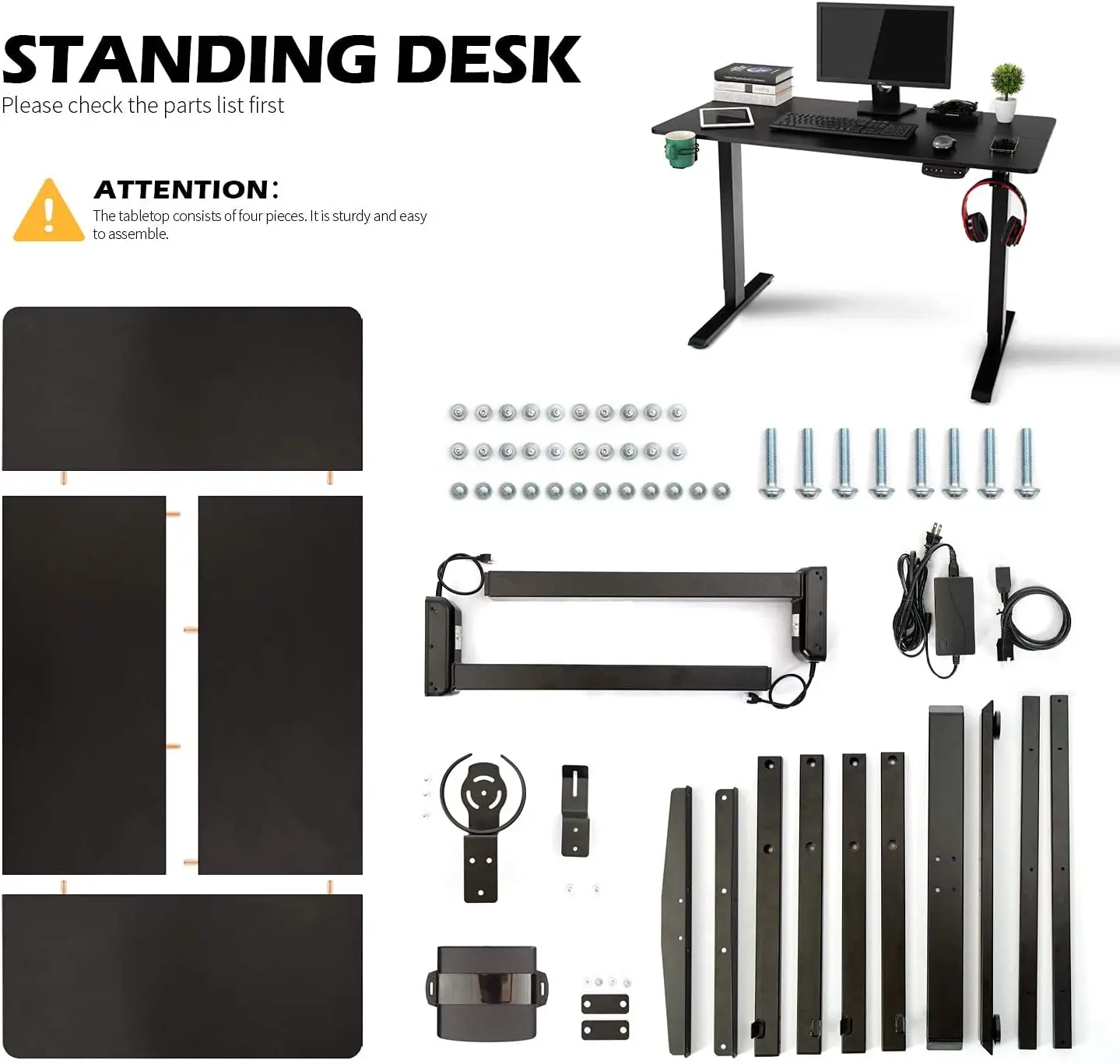 Двойной мотор, вертикальный стол, регулируемый подъемник, Электрический стоячий компьютер, рабочая станция, электронный подъемник, офисный стол, рама