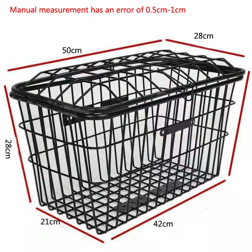 Extra large bike rear shelf bicycle basket  Students put their schoolbags in the back basket of their bicycles