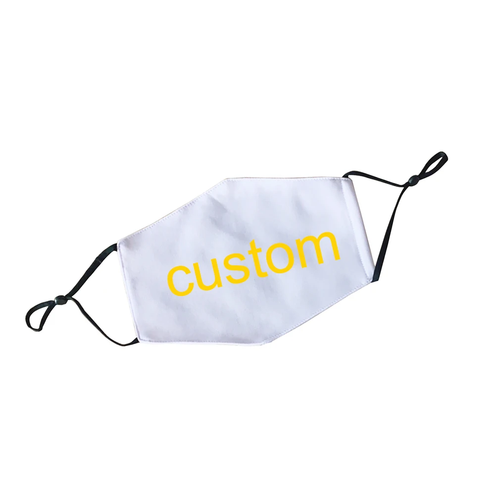 2021 Designer High Quality White Sublimation Blank Mouth Mask Customized Mascara Face Mask Sublimation Blank Sleep Mask