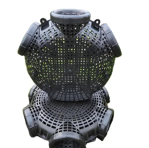 Plastic fishing cage Shrimp cage easy to install hexagonal three-hole catch loach lobster mixed fish crayfish trap