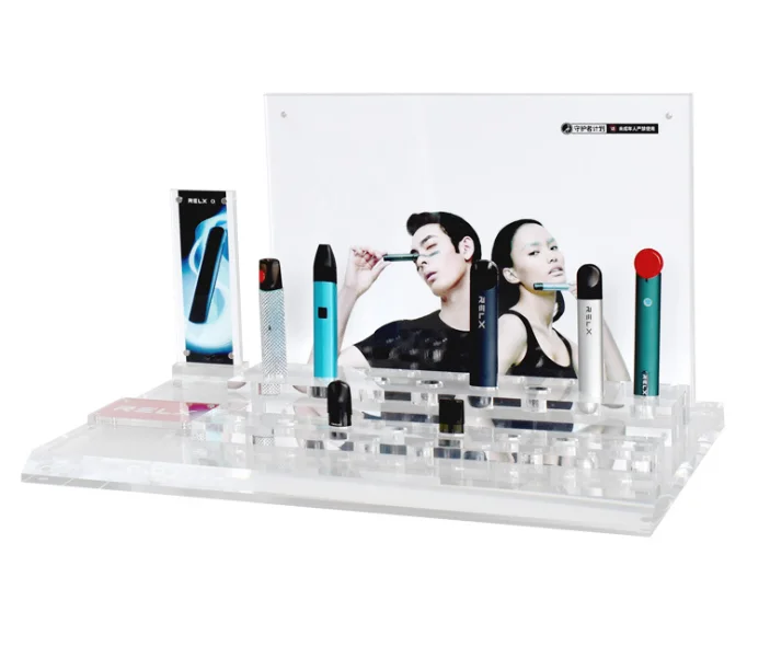 Acrylic Display Stand Rack with Customized Logo Design