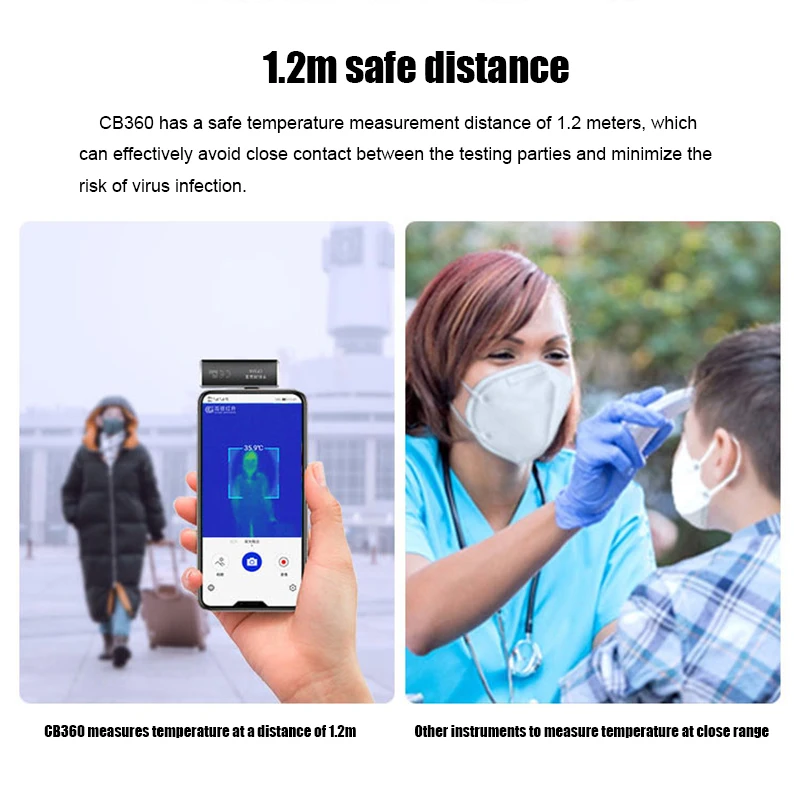 Guide Mobile Thermal Camera for Android Phone IP65 Industrial Inspection Heat Loss Detection Infrared Thermal Imager