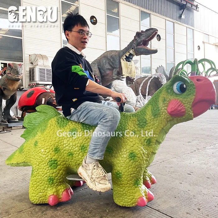 Amusement Park Rides Small Dinosaur Ride On Car For Children Shopping Mall Toys