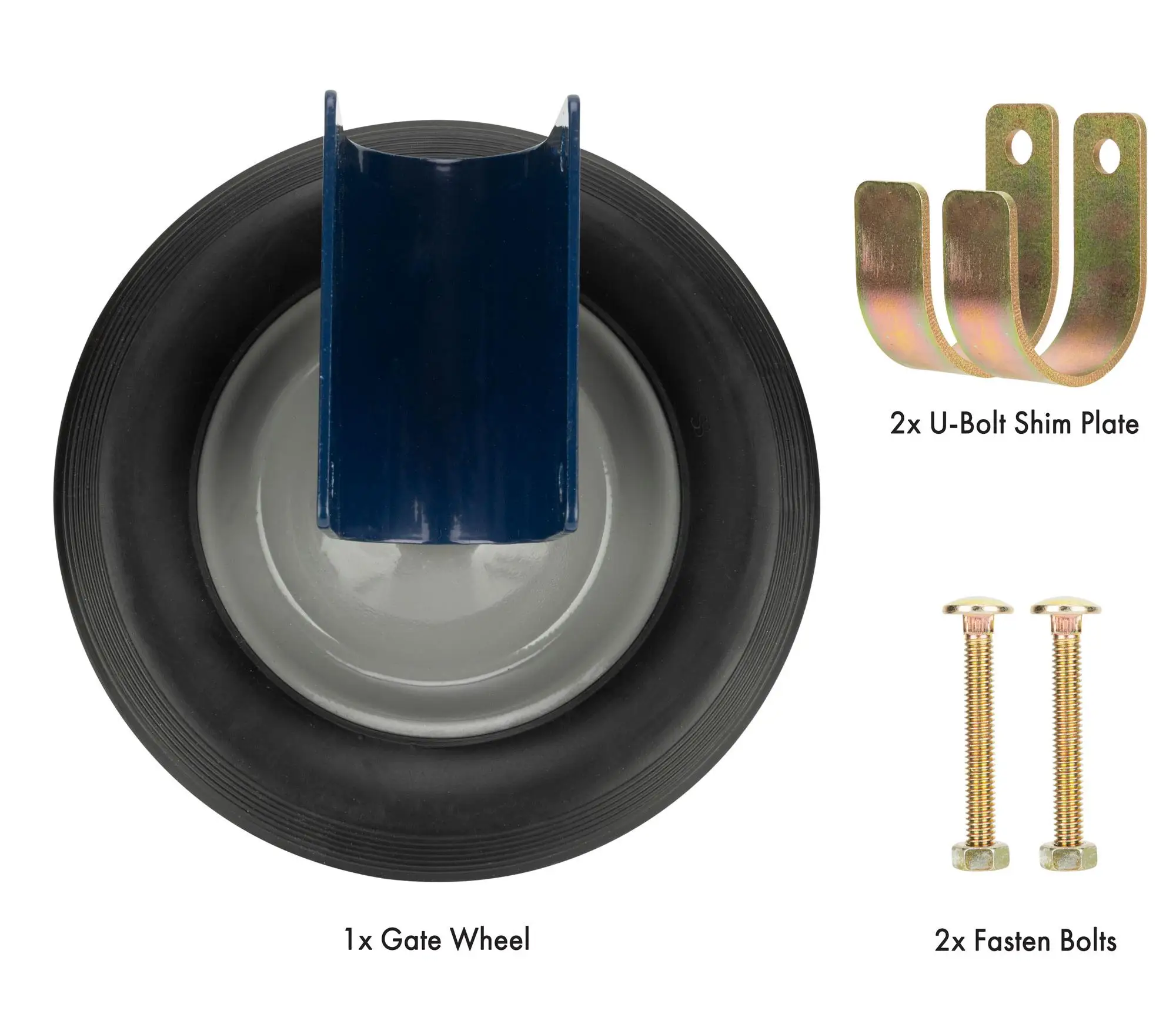 HILLMASTER  Heavy Duty steel Gate Helper Support Wheel Side Mount for Swing Gate Metal Tube Fence Chain link gate