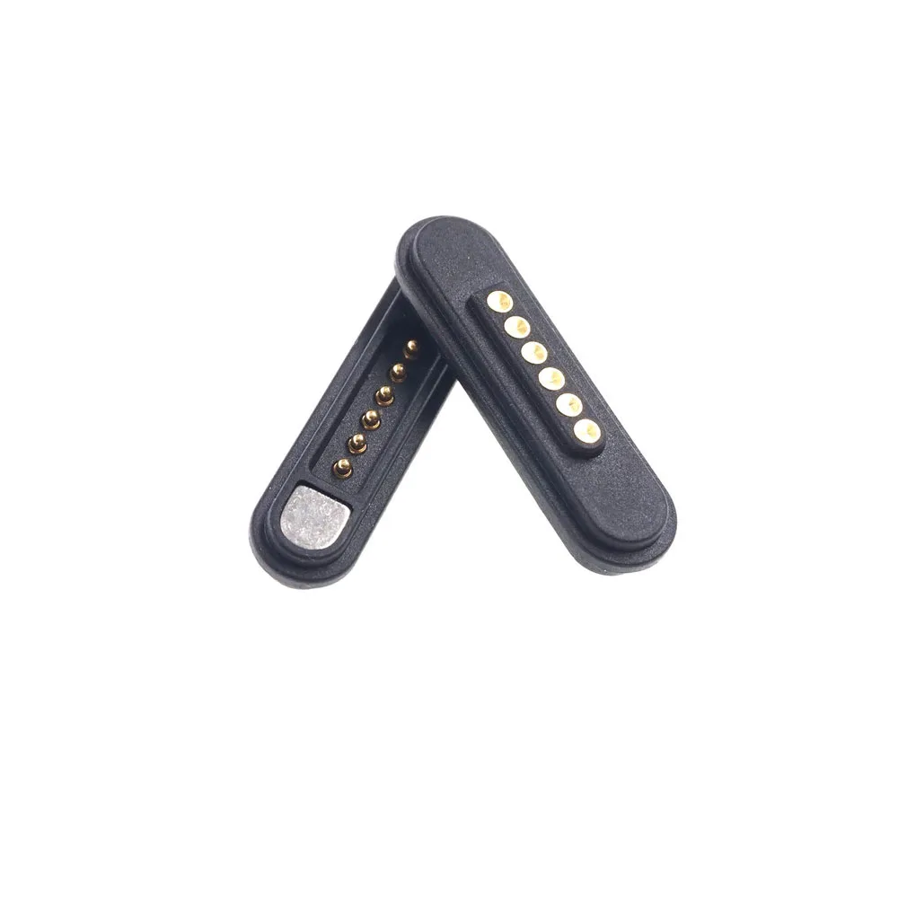 Customized Design 2 3 4 5 6 7 8 9 Pin Gold Plating  Pogo Pin Magnetic Connector Mating Usb Cable Dc Charge Magnetic Connector