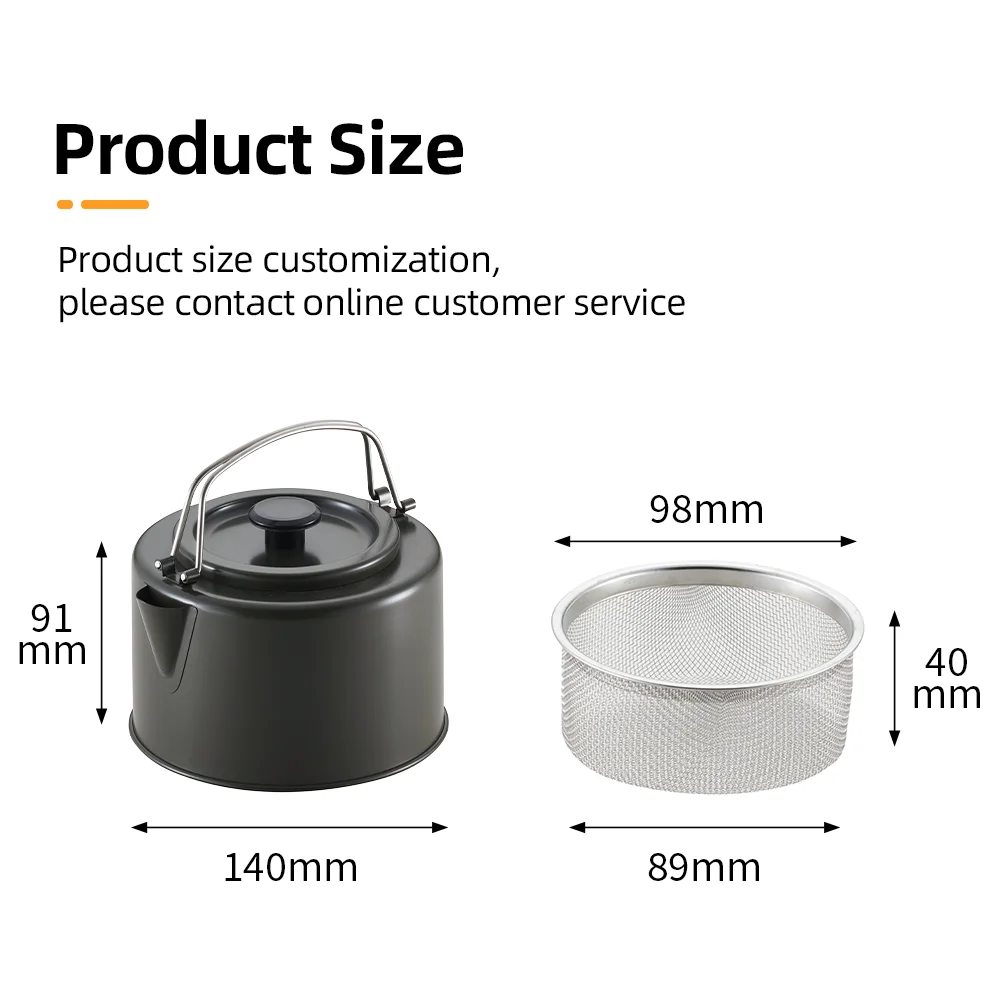 Hot Sale Stainless Steel Tea Pot Outdoor Kettle Travel Water Kettle