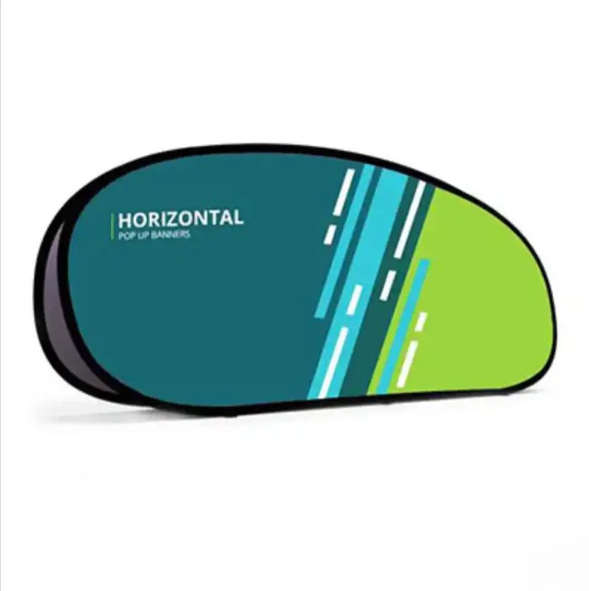 Ty Professional Design Horizontal Oval Shape Pop Up Banner Outdoor Advertising A frame Banner Sports Field Banner