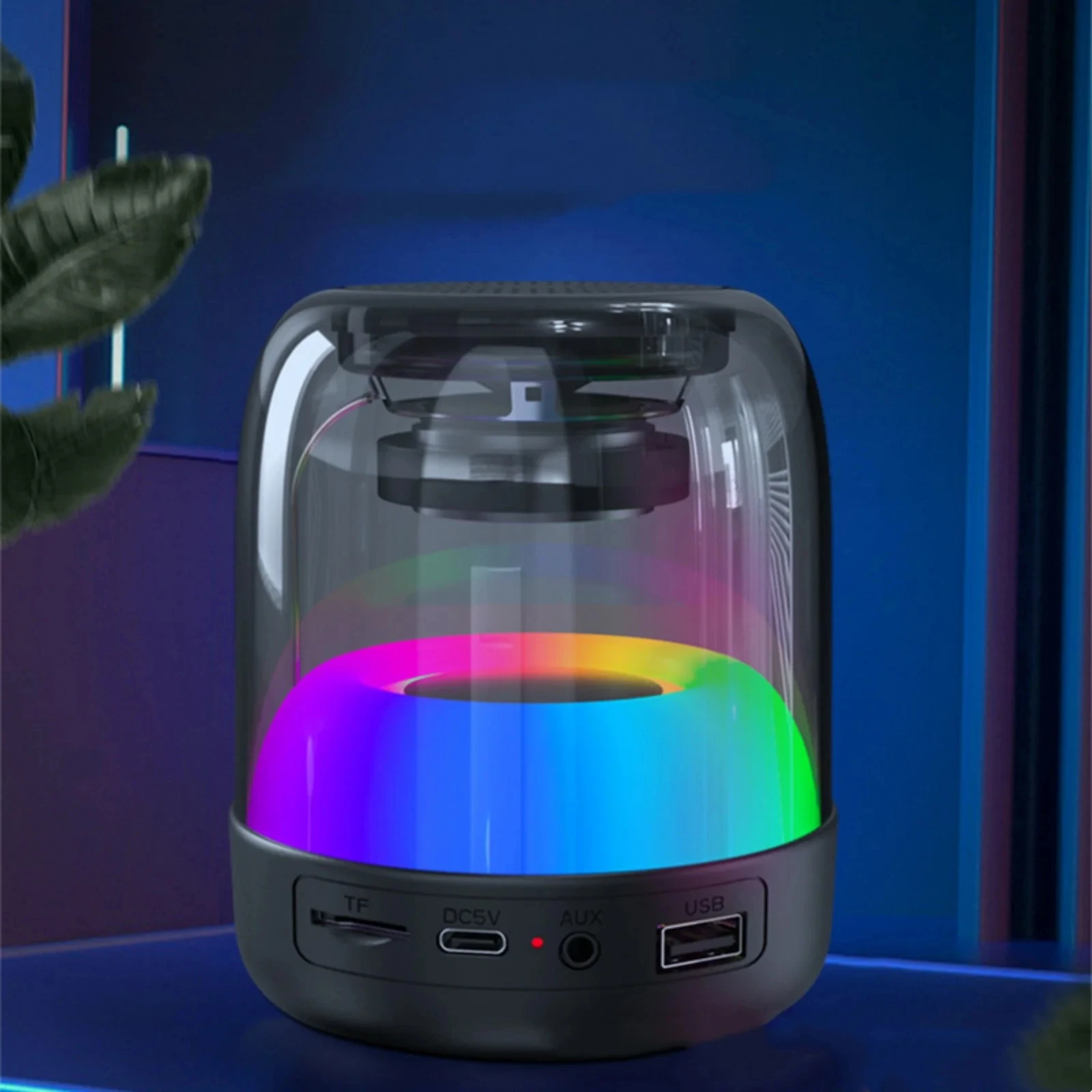 Tiktok Hot Sale Wireless Speaker Portable Mini Subwoofer Colorful Atmosphere Light Blue-tooth Mini Audio Wholesale sound bar