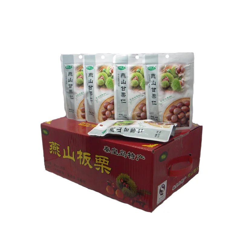 Healthy Roasted Shelled Dried Organic Chestnuts for Leisure Time