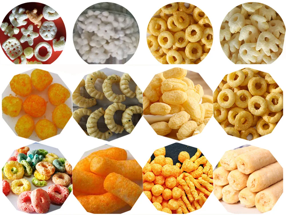 100-300kg/h food production line machine snacks making plant supplier
