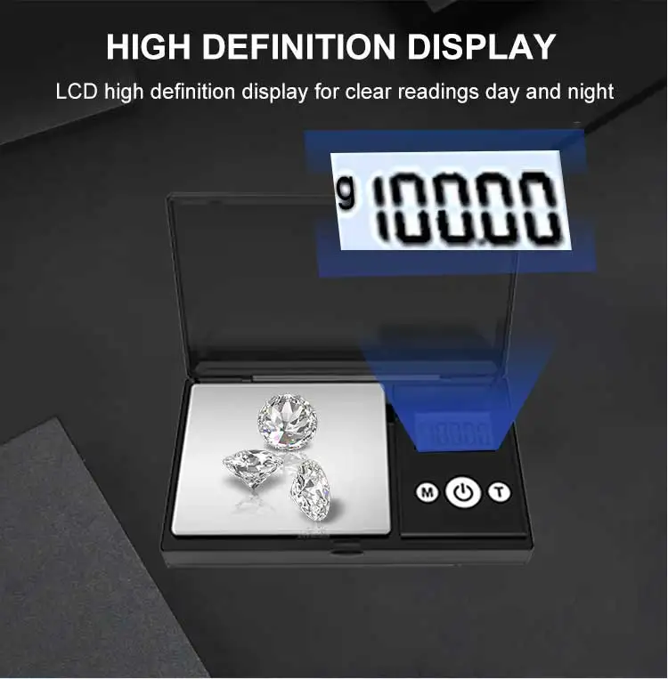 Stainless Steel High Professional Jewelry Scale Electronic Jewelry Diamond Gold Mini Digital Pocket Small Scale