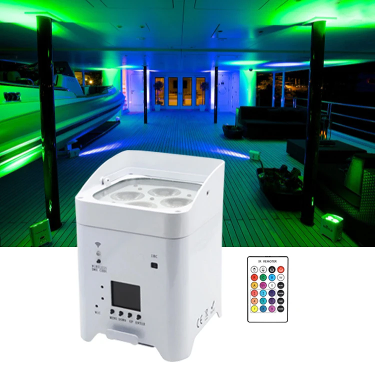 Беспроводной недорогой мини перезаряжаемый светодиодный светильник uplighter 6x18 Вт 3*18 Вт rgbaw УФ внутренняя стена 160 512 Клин статический dj uplights Питание от батареи