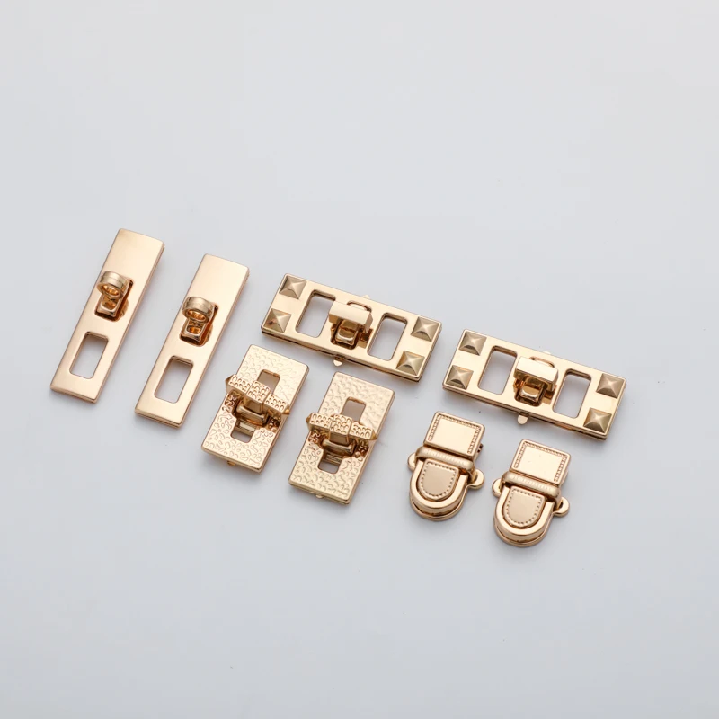 OEM High End Luxury Handbag Hardware Lock Fitting Bag Twist Turn Lock Fashion Locks For Handbags