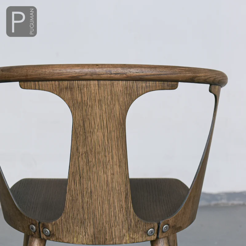 chair household solid wood stool retro Cafe Chair Swedish designer dining chair