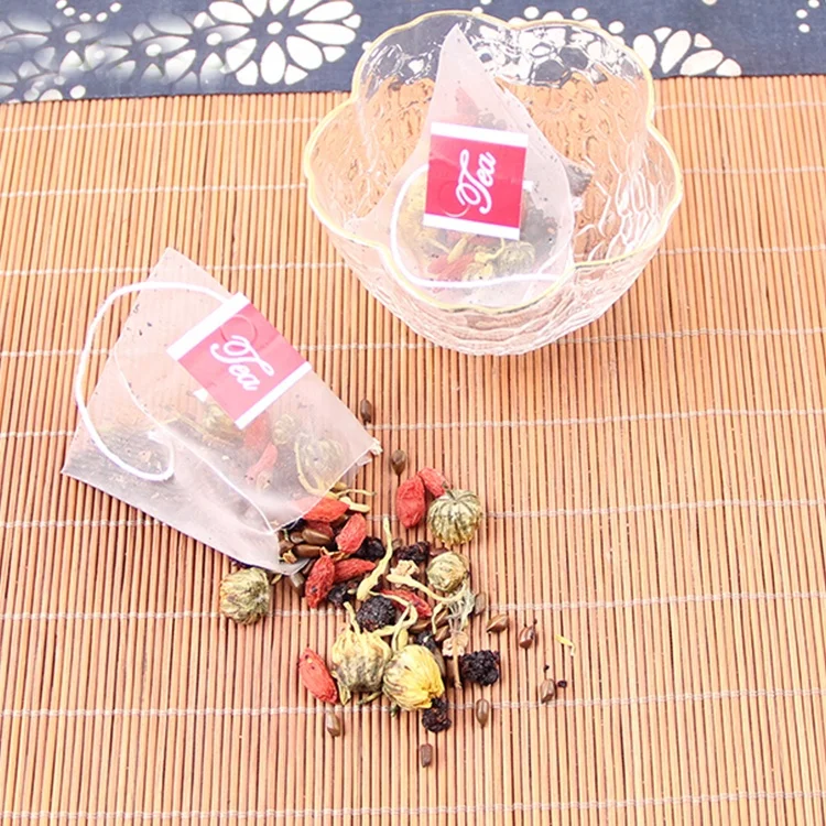 Oem Private Label Pyramid Triangle Tea Bag Blended Scented Tea Custom Tea Bag With Strings