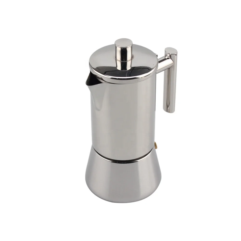 Stovetop Espresso Maker Stainless Steel Italian Coffee Machine Maker Induction Moka Pot