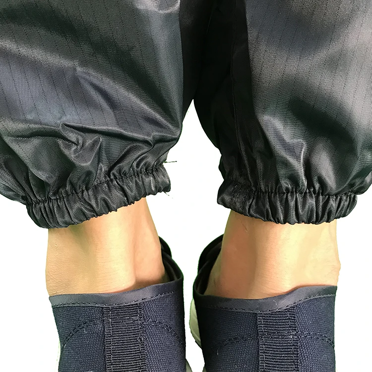 Washable Safety Working ESD Anti Static Cleanroom Clothes Coverall For Cleanroom