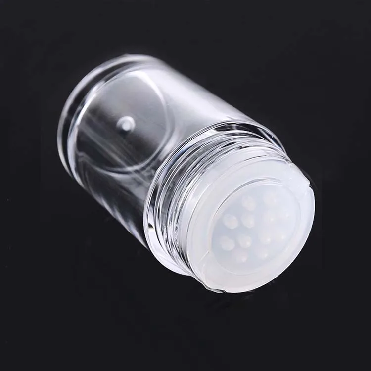 
Beauty Containers Small Plastic Cosmetic Jars 10 Gram Lip Balm Pot Black Lids 