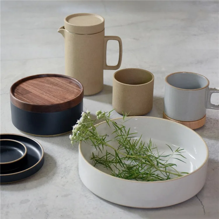 wholesale banquet wedding event japanese simple modern matte tea set with teapot