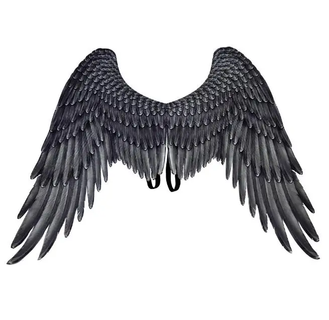ecowalson Angel Feather Wings Halloween Christmas Decoration Party Props Stage Performance Show Scene Layout Angel Wings
