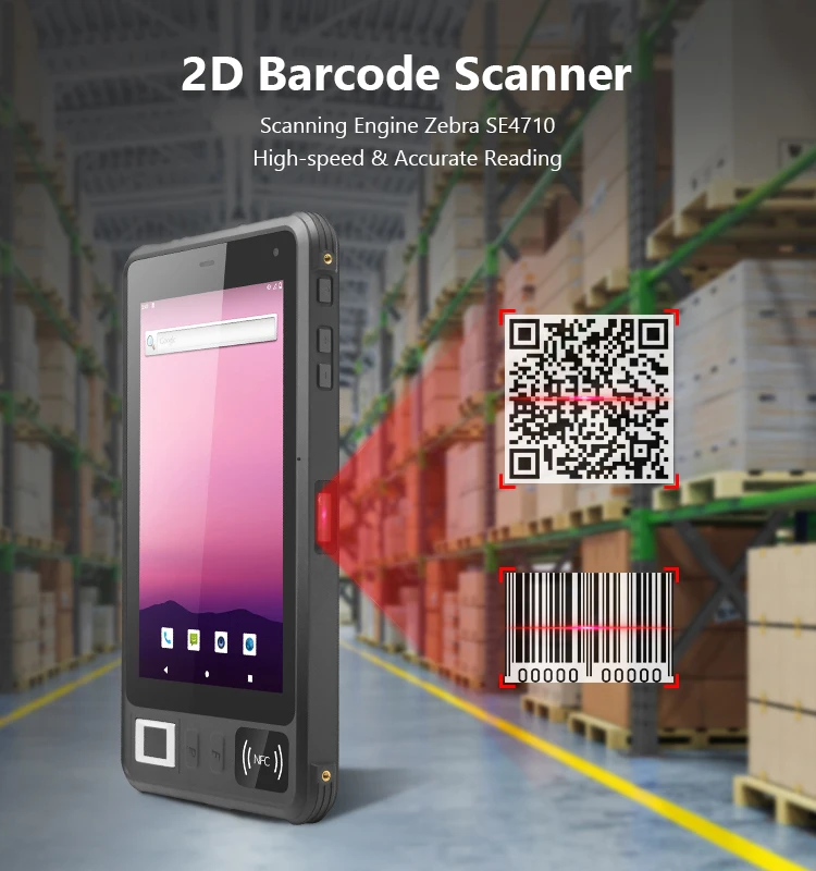 8inch Sunlight Readable IP67 Waterproof Handheld Rugged Android Tablet with 2D Barocde Fingerprint NFC