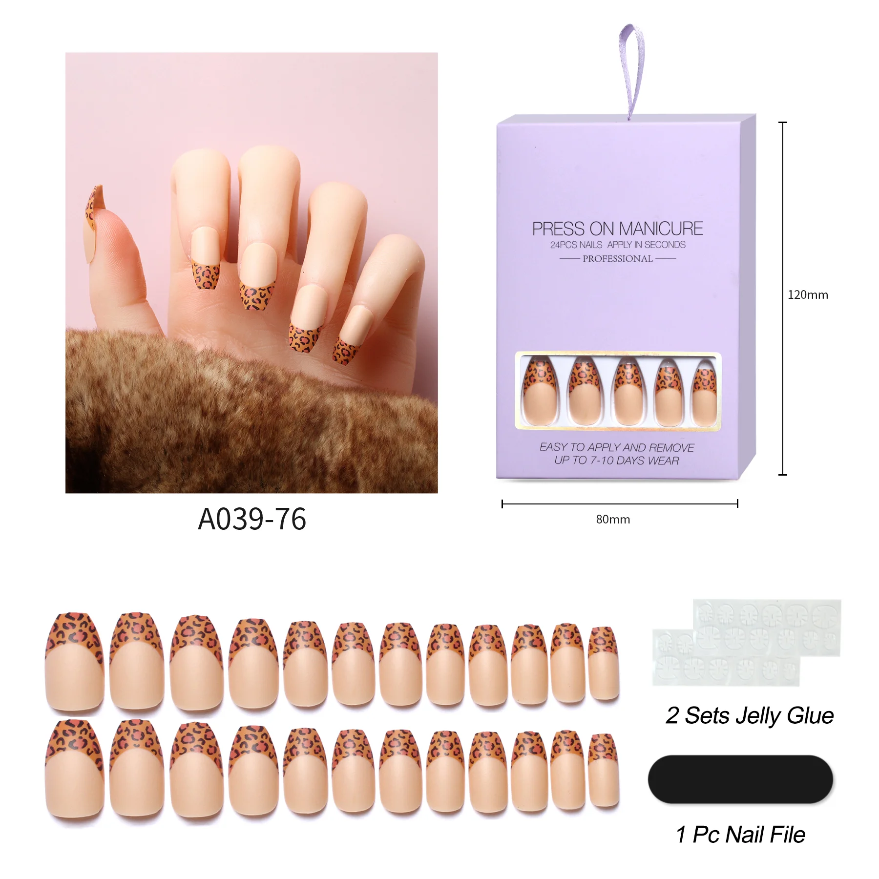 Bameier Wholesale Private Label pcs Box Nail Tips Acrylic Handmade Cat Eye Gel False Nails Press On Nails