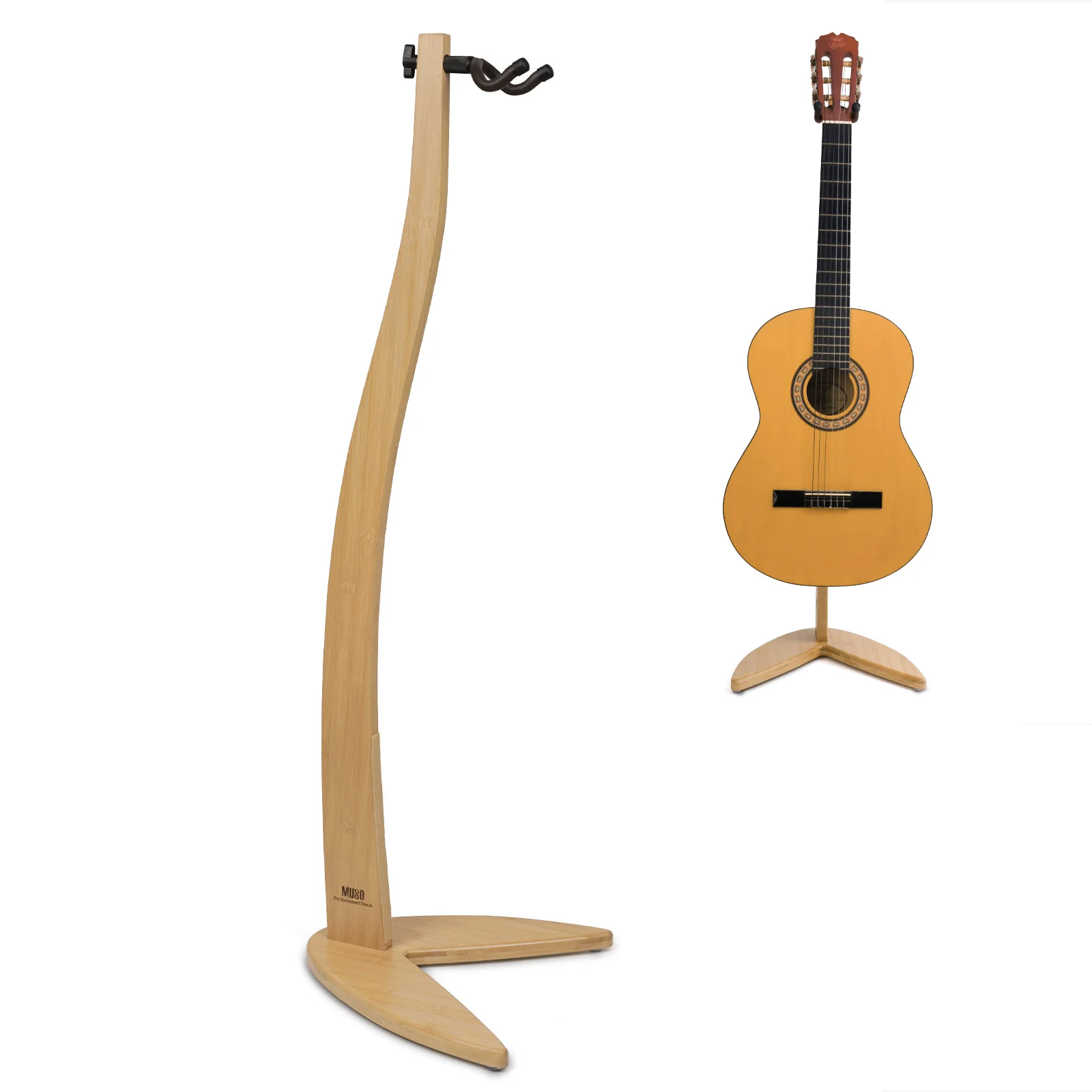 DEDO Single Holder Guitar Stand - Single Freestanding Floor Rack Padded for Classic and Acoustic Guitar Decorative
