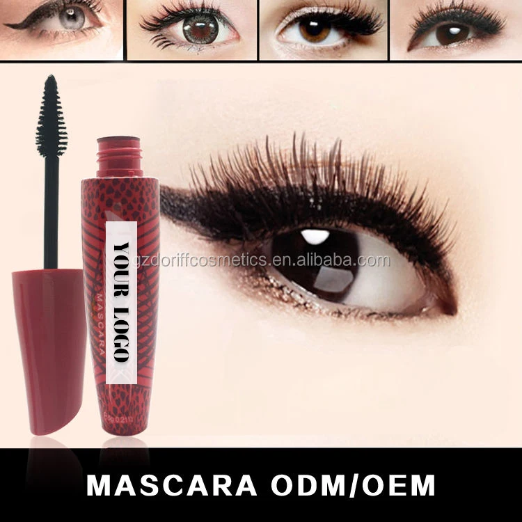 3D fiber extended eyelash waterproof mascara with bottle