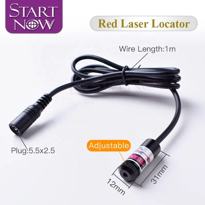 Set 12*31 With Holder & EU AU UK Power Adapter Laser Red Light Positioning Adjustable Infrared Beam Diode Module Laser Machine