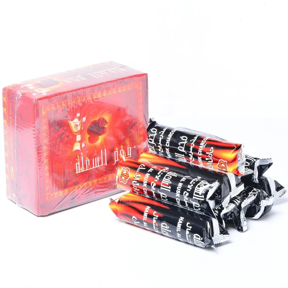 Long Burning Time Colorful Apple Flavor Shisha Round Charcoal