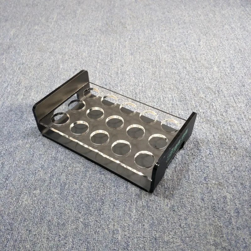 Barware Liquor Cup Holder Acrylic Shot Glass Serving Tray for Whisky Brandy Vodka Rum and Tequila Shot