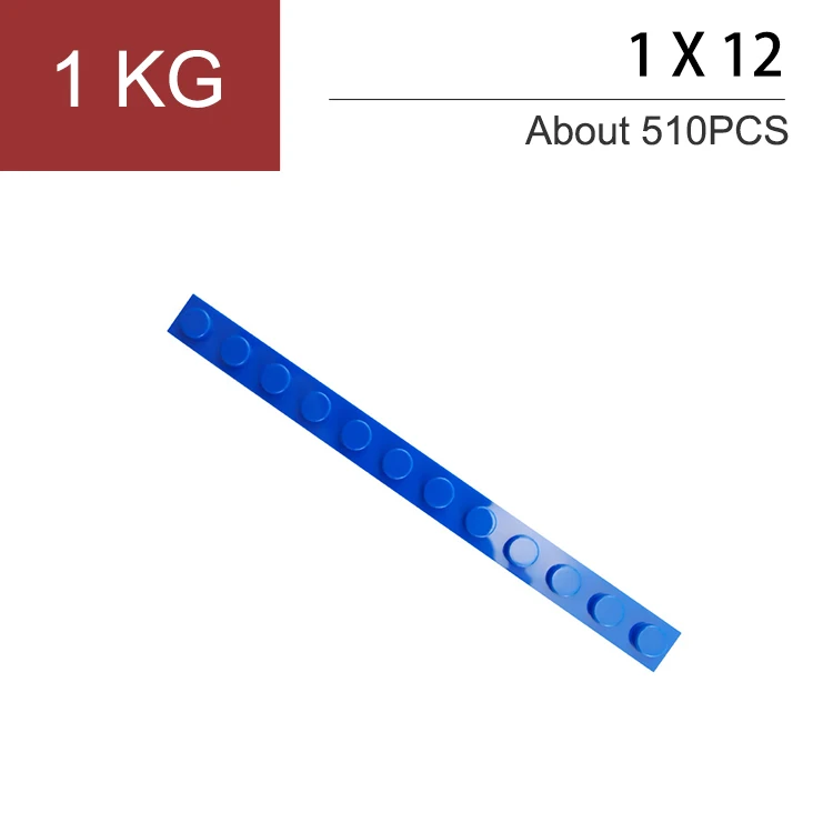 1KG DIY Customized Blocks Building Bricks Thin 1x12 Educational Assemblage Construction Toys for Children Compatible With 60479