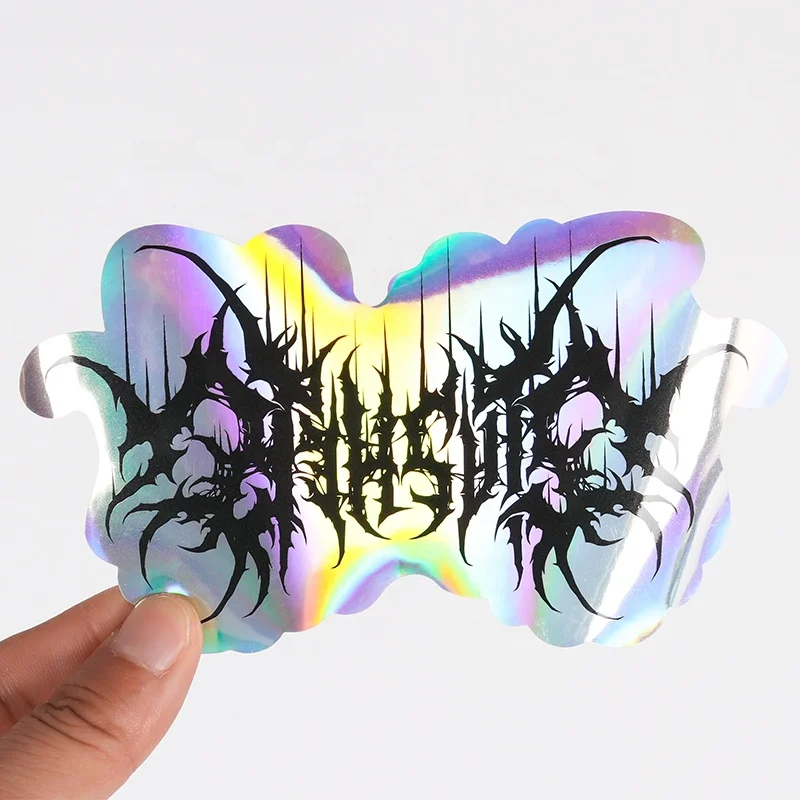 Custom printed vinyl waterproof adhesive logo label printable vinyl sticker paper motivational stickers