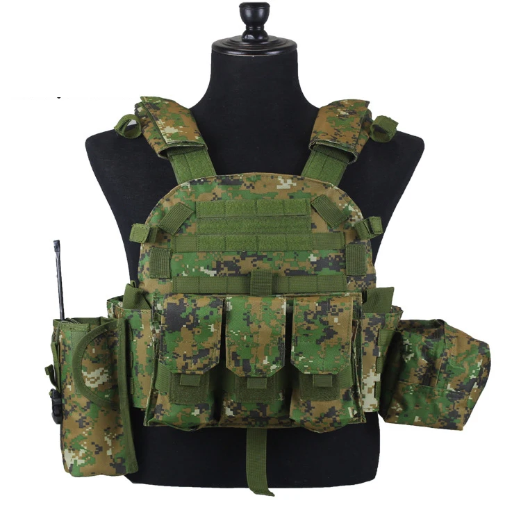Outdoor Quick Release Molle Vest Tactical Plate Carrier Vest Tactical Combat Polyester Vest