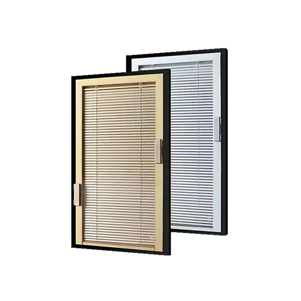 Metal Shutters Window Magnetic Control Hollow Blinds Built In Central Control Shutters For Door And Windows Insulated Glass