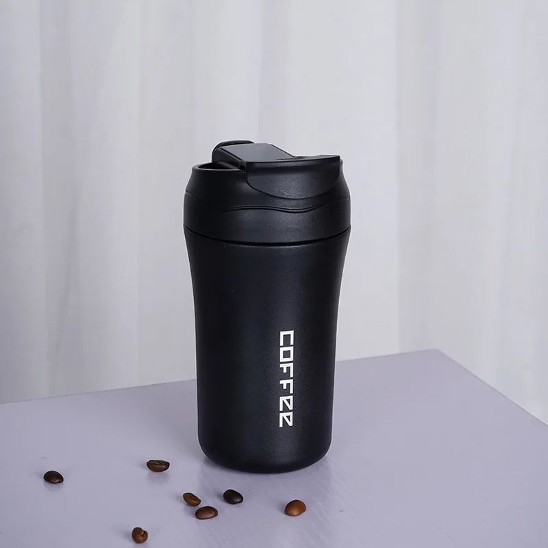 Straw Stainless Steel Double Wall Insulated Vacuum Coffee Tank Cooling Drum Cup Car