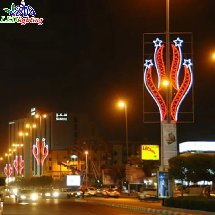 Muslim Ramadan Eid Al-fitr Decoration LED Light Hot Selling Outdoor 50 220V Event Party Supplies IP65 Pvc Garland, Pvc Led Light
