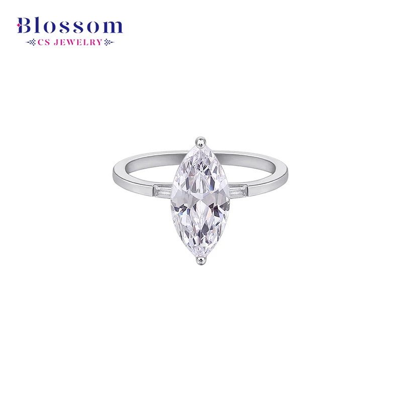 Alibaba Jewelry Ring Manufacturer Pear Shape Aaa Cubic Zirconia Waterproof Ring