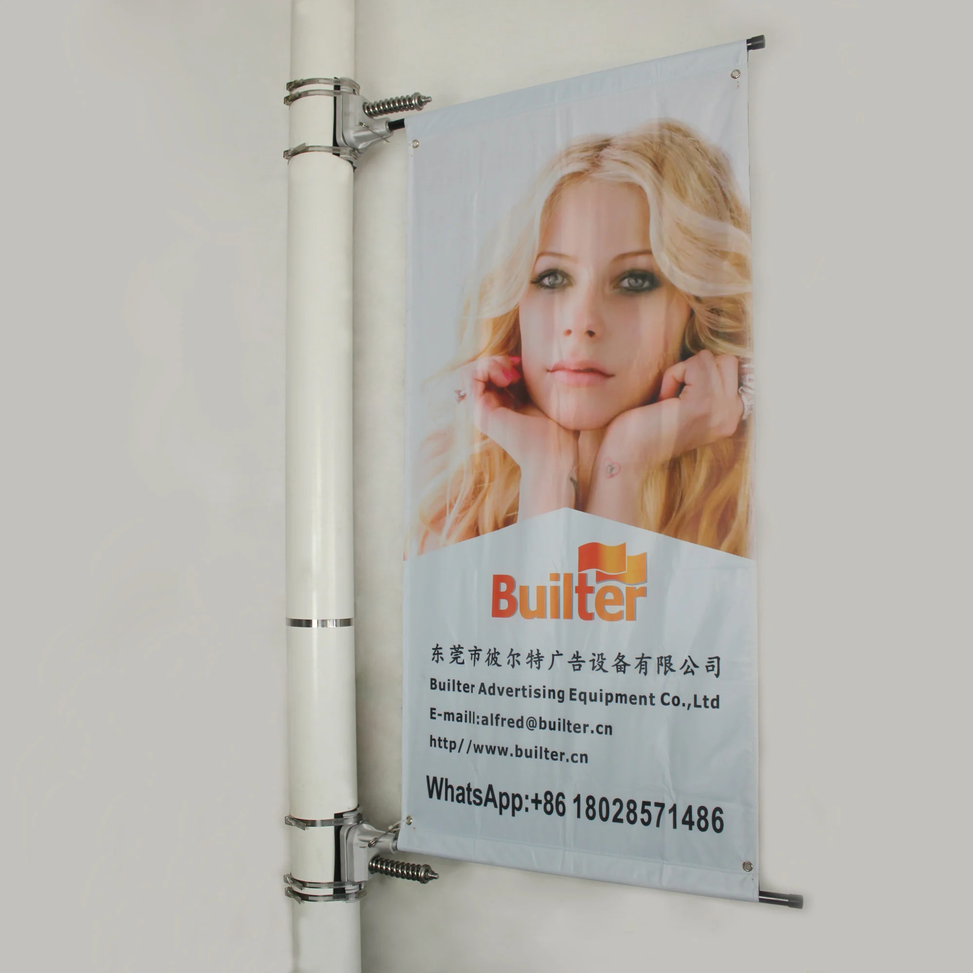 Banner hanging hardware outdoor banner hardware for advertising banner