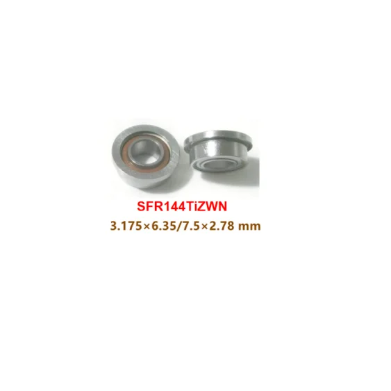 3.175x6.35x7.5x2.78mm ABEC7 / P4 High Speed Ceramic Dental Handpiece Bearing SFR144TiZWN with Phenolic cage