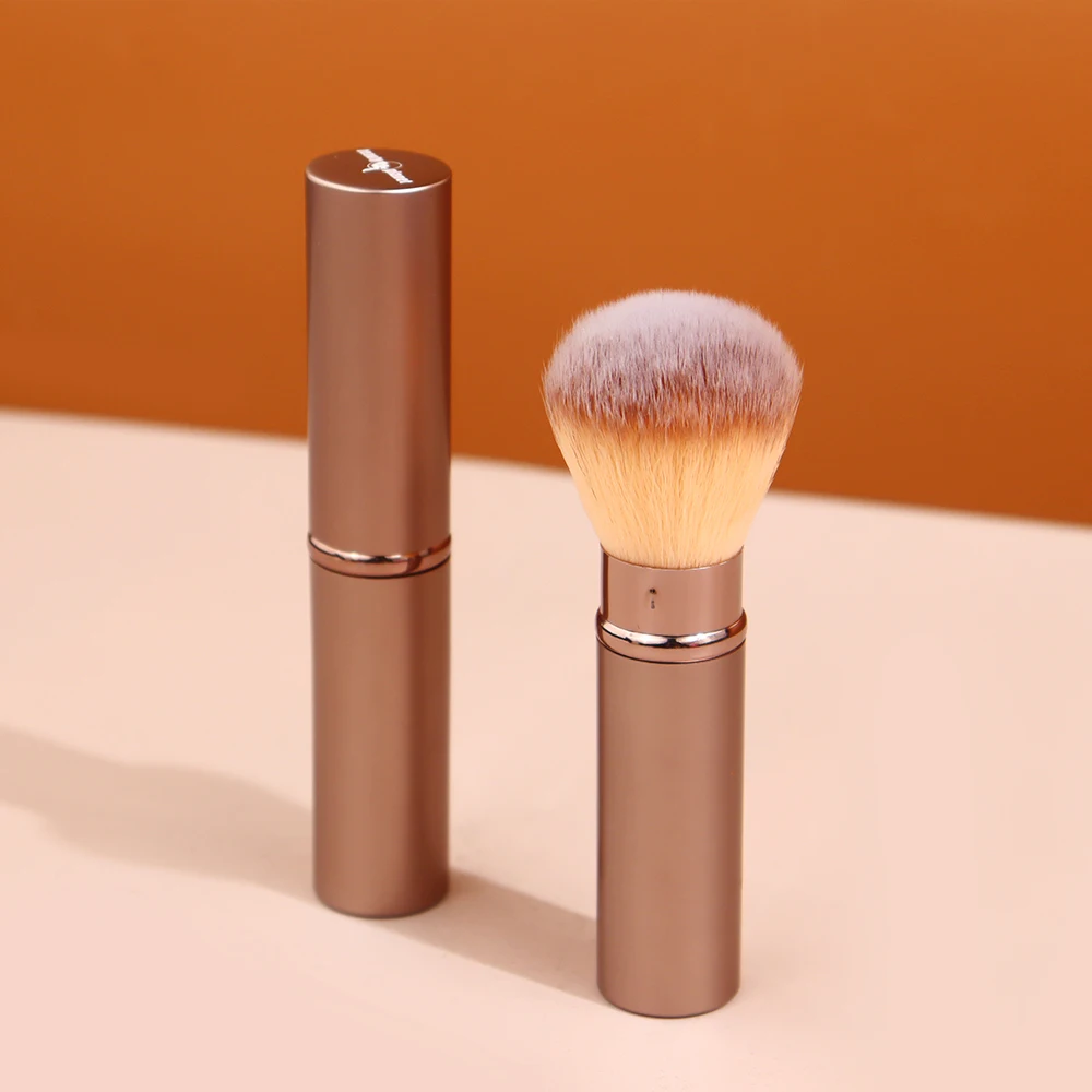 Beauty Planet Hot Sales Portable Rose Gold Makeup Brushes Single Makeup Brush Professional Retractable Kabuki Makeup Brush
